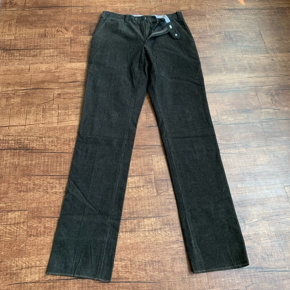 Elie Tahari fitted plain front unhemmed cordoruy - Picture 4 of 13